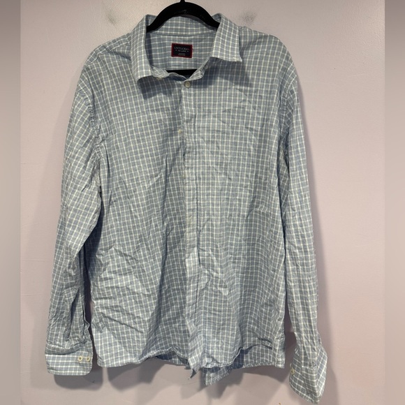 Blue and white Untuckit button down - Picture 1 of 3